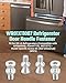 WR01X11007 Refrigerator Range Door Handle Fastener (Model Specific Not Universal) Fit for GE LG Refrigerator Handle Fastener Replacement Part Replace AP5668500 PS6447735 3031571，4PCS