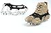 Mr.Fashion 18 Teeth Anti-Skating Claws - Simple ice Climbing Equipment Mountain Shoe Chain Outdoor Snow Shoes Set Snow Claws ((M Size) Black Tooth)