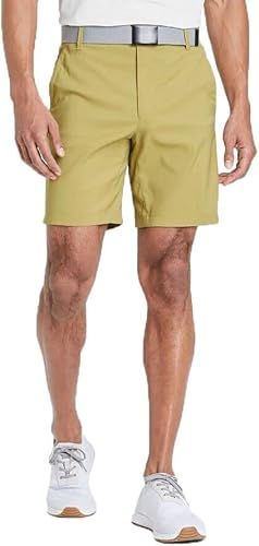 All in Motion Men's Cargo Golf Shorts, UPF 50+, Chartreuse Dusty Green, Size 32
