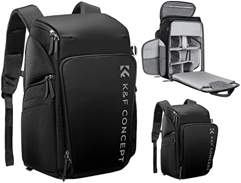 K&F CONCEPT Mochila Cámara Profesional, Bolsa Fotógrafos Cámara I...