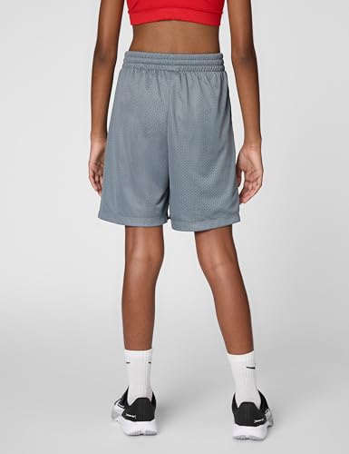 Nike Kid's Multi Dri-Fit Mesh Shorts, Cool Grey/White, X-Large