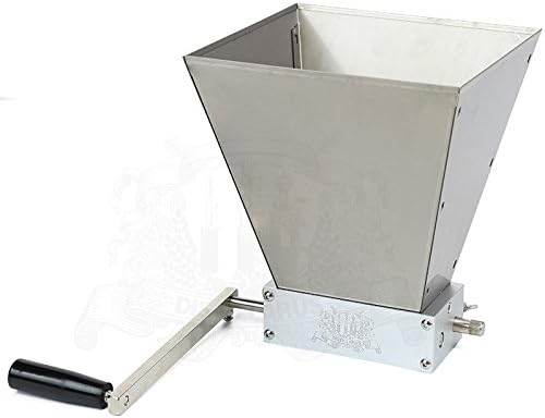 Newest Stainless 2-Roller Barley Malt Mill Grain Grinder Crusher for Homebrew