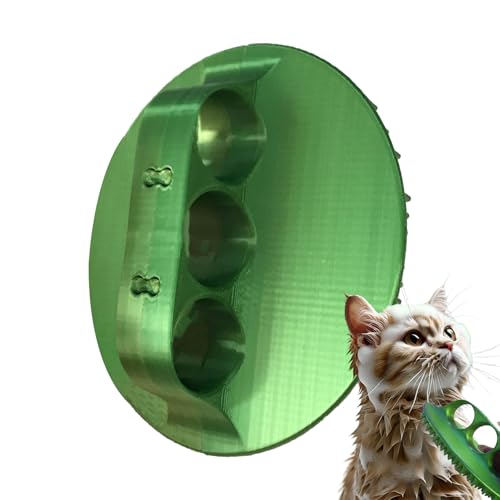 Cepillo de champú para perros para el baño, cepillo de champú para perros, peine antideslizante, portátil, desenredante, desenredante, secado y masaje para aseo de mascotas, manejo cómodo