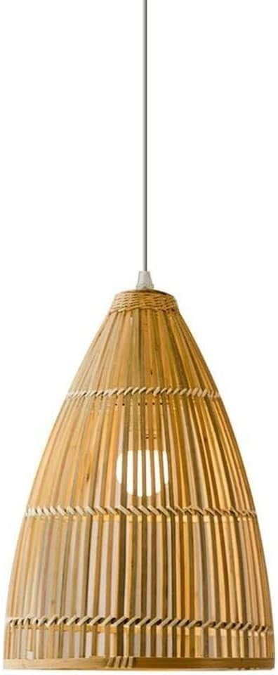 Suspension en bambou tressé bohème pour cuisine et salon