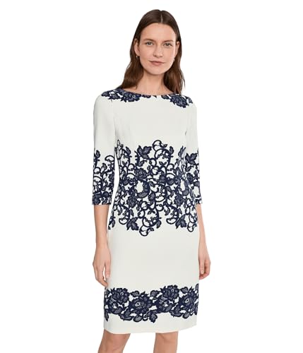 Image of Adrianna Papell Scroll Lace Short Dress