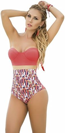 Espiral Women's Coral One Piece Swimsuit Coral Medium
