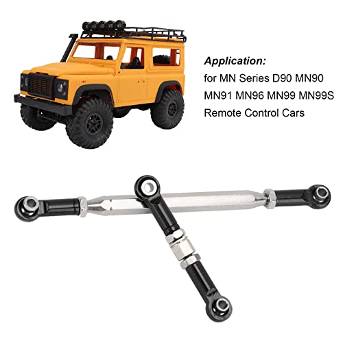 Drfeify Rc Steering Pull Rod,Lightweight Rc Metal Servo Link Rod Steering Pull Rod Upgrade Sets Weihnachten For Mn D90 Mn91 Mn96 Mn99S Rc Car Parts Car Model Parts (Black) #TOP1
