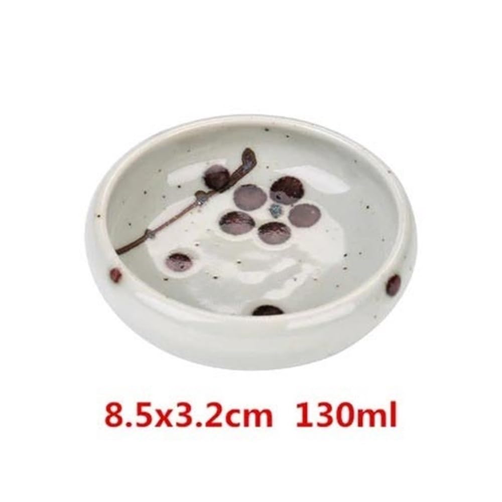 Sos Danie Okrągłe miski do maczania sosu sojowego, miska ceramiczna, naczynie z zestawem do dipów, mała strona