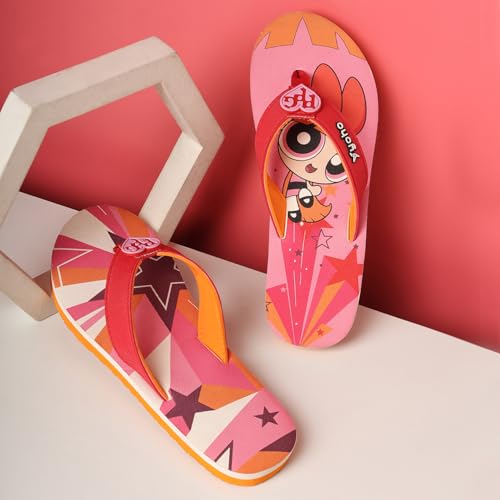 Image of YOHO Slippers for Women | Comfortable and Lightweight Flipflops | WB Cartoon & Comic Characters: Tom & Jerry and PowerPuff Girls Footwear for Woman & Girls