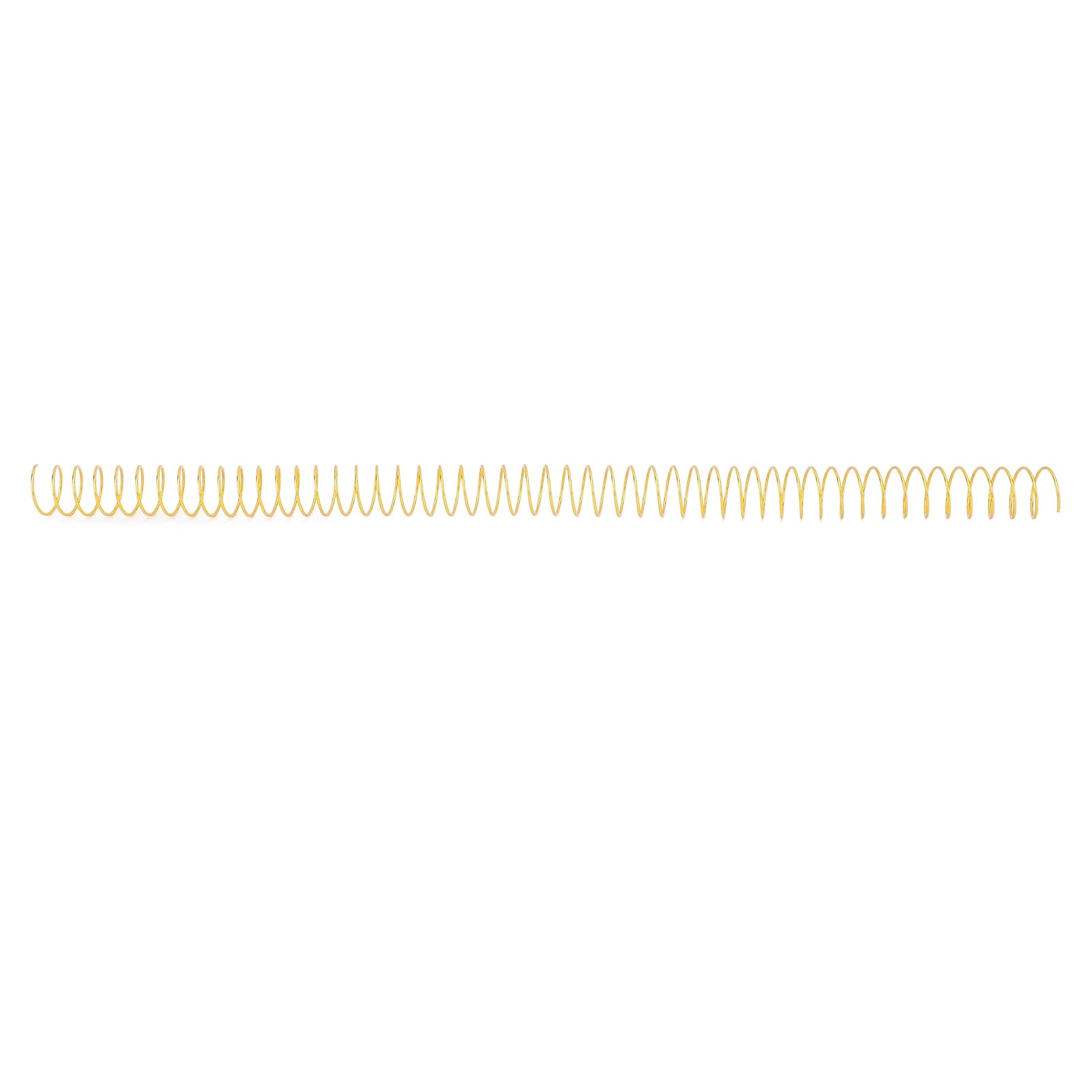 Cocoarm Bobine per Rilegatura a Spirale da 100 Pezzi, Ferro con Rapporto 4:1, capacità di 115 Fogli per Carta A4 e Rilegatura di Documenti (GOLD)