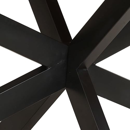 Miniatura 4 de 94.5 inch Oval Dining Table Reclaimed Wood Kitchen & Dining Room Furniture Rustic Industrial Weathered Finish Seats 8 for Family Gatherings, Modern