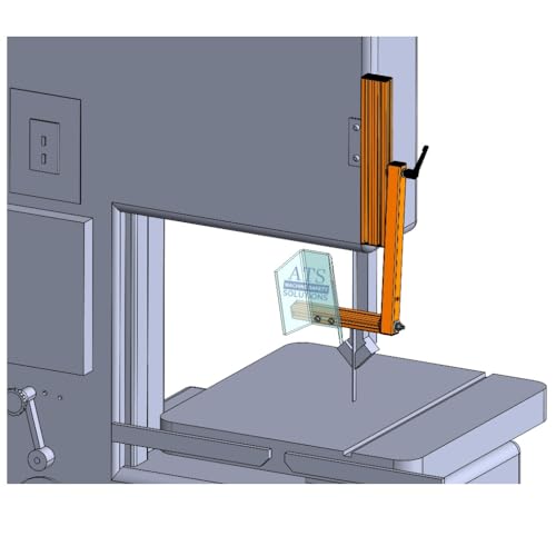 ATS VB-ES1 Vertical Band Saw Guard | High-Visibility Safety Shield for 15"+ Saws | Adjustable 7" Lexan & Aluminum Frame | Made in USA - Thumbnail 4