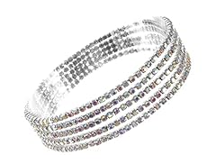 AB Crystal Silver Tone