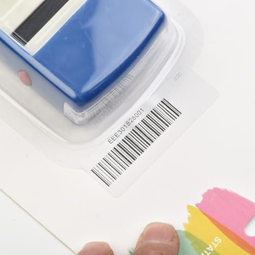 Juego de sellos de tinta personalizados con sello de monograma de tipo móvil, letras de goma reutilizables, números y símbolos para manualidades creativas (azul)