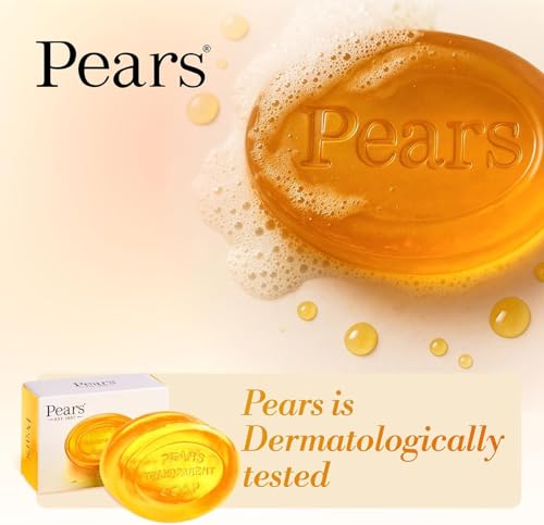 Pears Pure & Gentle Transparent Soap Bar 3 Pack (125g Each) – Natural Oils, Mint Extracts & Lemon Flower Extracts - Image 4