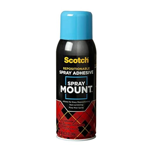 Scotch Spray Mount Repositionable Adhesive, 10.25 oz – Removable/Restickable Spray Glue for Layouts, Mock-Ups, Photos & Crafts (Acid-Free, Clear Drying)