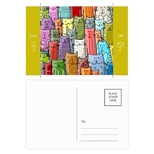 Carte postale chat mignon pour correspondre avec vos amis passionnés