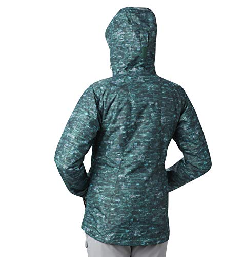 Columbia Jaqueta feminina Whirlibird para troca, à prova d'água e respirável, estampa camuflada de