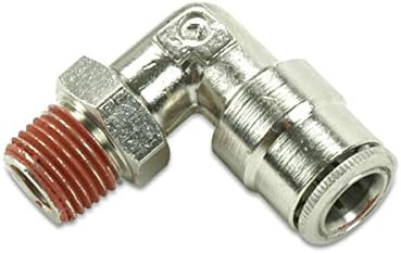 Power-Pole Pushfit 90 Degree w/Swivel 1/4" Tubing