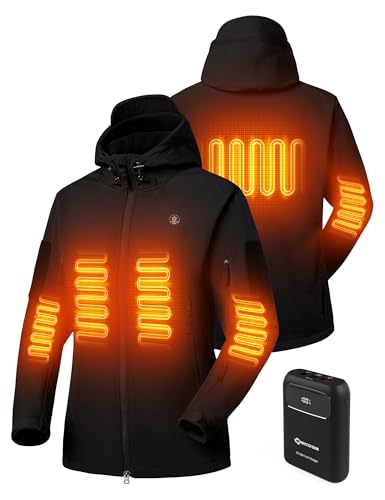 ANTARCTICA GEAR Heated Jacket for Women, Soft Shell Winter Coat with 12V 15000mAh Battery Pack,...