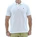 Polo Ralph Lauren Classic Fit Mesh Pony Logo Polo Shirt (X-Large, White)