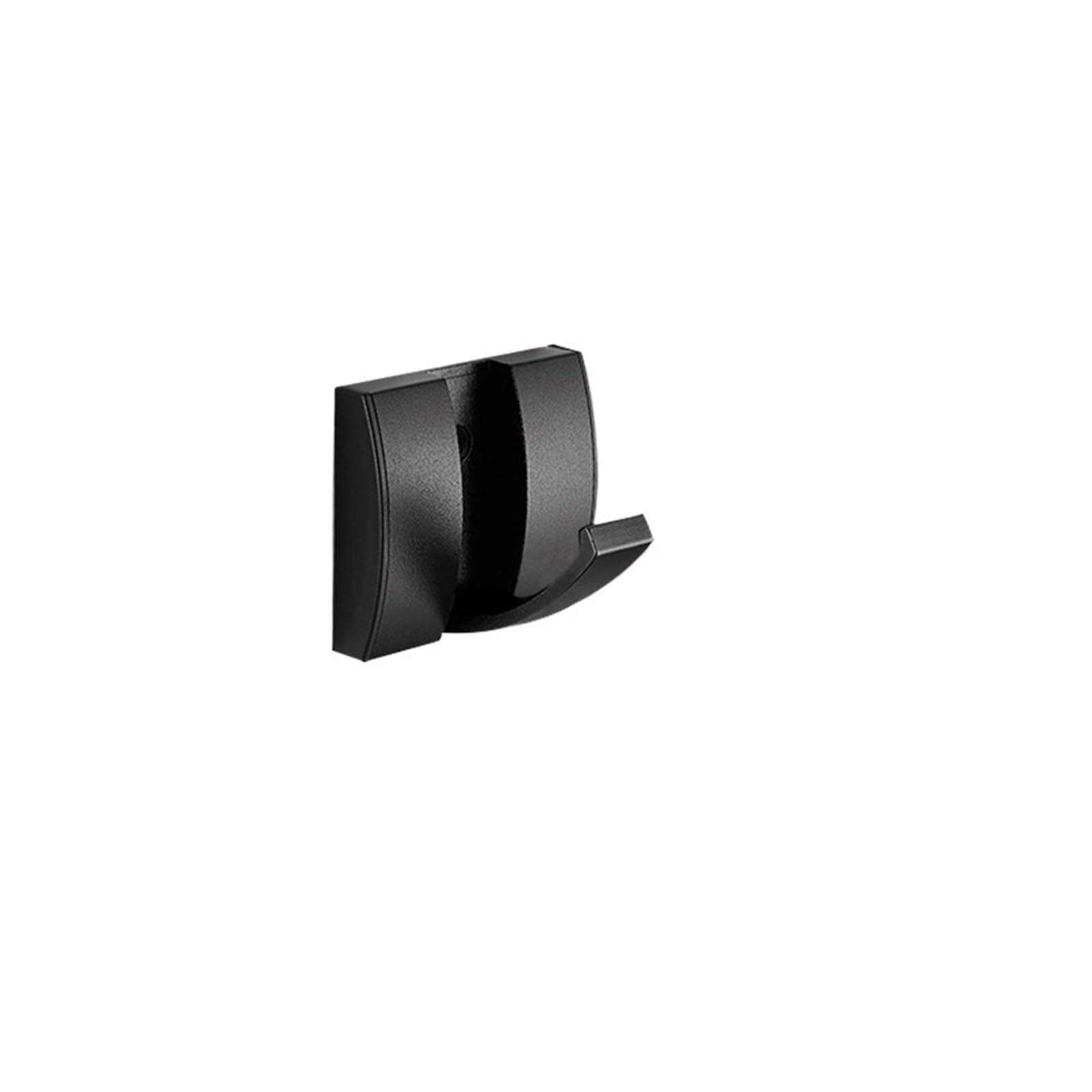 DVMSIEF Coat Hooks Folding Robe Hooks Golden Towel Hanger Nail Installation Wall Rack Coat Clothes Holder for Bathroom Kitchen(Black 1hook)