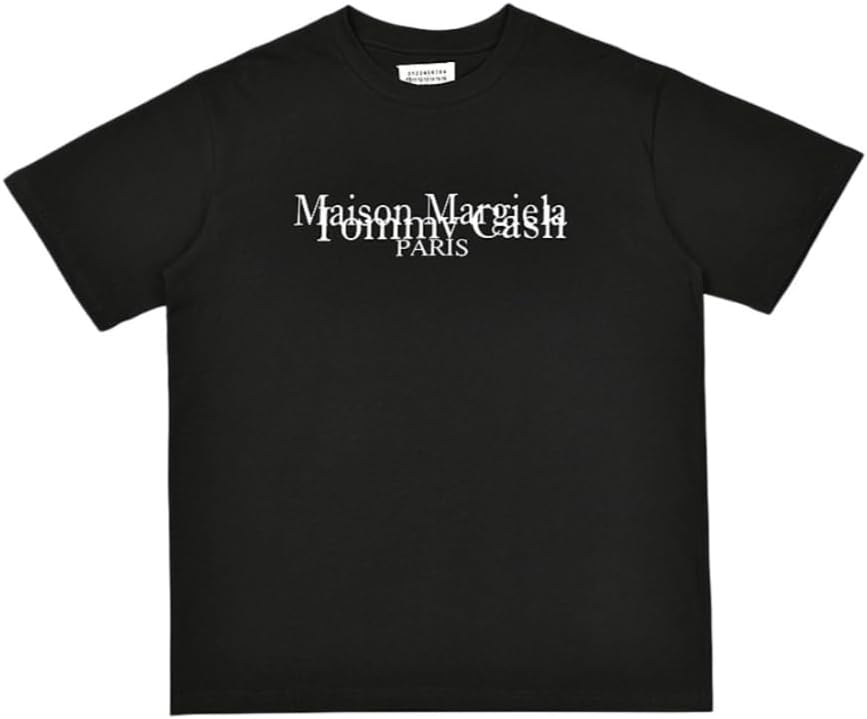 【^メ`ゾン:マルジェラ^】tシャツ メンズ 半袖 MM6 綿 クルーネック プリント 夏服 薄手 通気性 トップス ゆったり おしゃれ 柔らかい肌触り カジュアル シンプル 普段着 [並行輸入品]