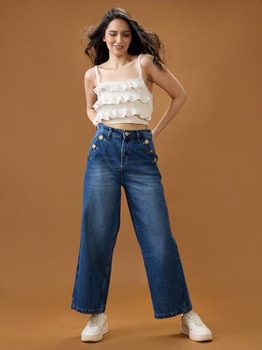 Image of Globus Women Jeans (8909389005465 Med Blue 30)