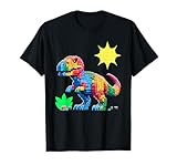 Building Bricks Dinosaur T-Rex Family Matching T-Shirt