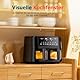 Dual Zone Heißluftfritteuse mit Sichtfenster, 9L XL Kapazität Doppel-Airfryer, 2 Schubladen, 9-in-1 Kochvorgaben, Touchscreen, Smart und Timer-Funktion, Gesunde Friteuse ohne Öl und fettarmes Kochen