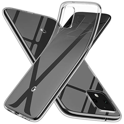 Google Pixel 4 Clear Phone Case,Slim Thin Silicone Soft Skin Flexible TPU Gel Lightweight Bumper Anti-Scratch Shockproof Protective Cases Cover for Google Pixel 4,Crystal Clear Cover