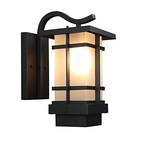 Lampe murale carrée rétro blanche en aluminium extérieur IP55 pour éclairage terrasse