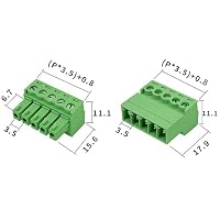 2 Set 16 Pin 2EDGRK 3.81mm Pitch Pluggable PCB Schraube – Ansicht 4