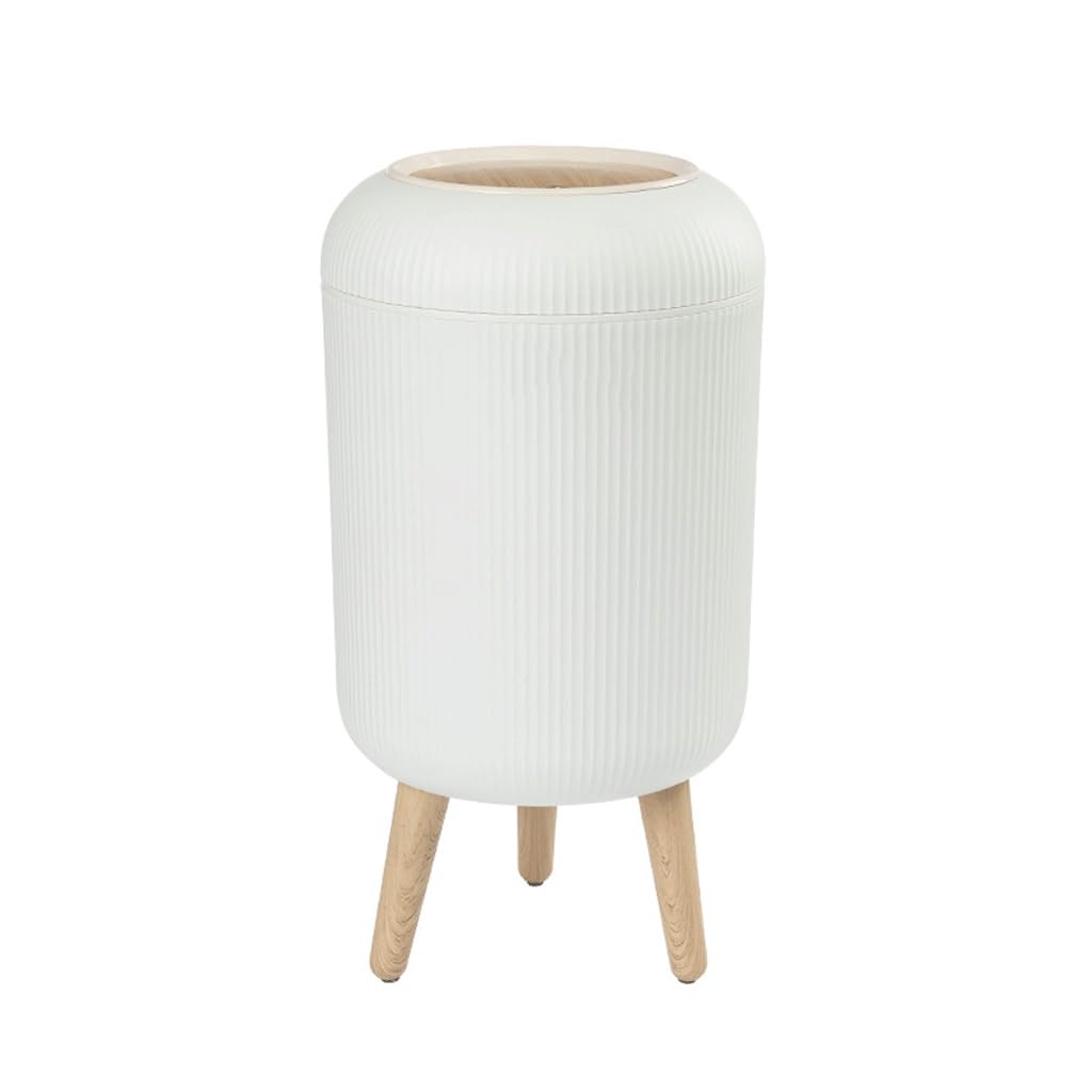 Bathroom Waste Bins Press-Type Trash Can Household Dustbin Box Kitchen Garbage Bins Paper Basket(E)