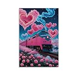 Photo Gallery wxlwhr train quadri su tela heart train roses stampe canvas impermeabile decorazioni per sala yoga/sala giochi 12x18inch(30x45cm) Photo Gallery wxlwhr train quadri su tela heart train roses stampe canvas impermeabile decorazioni per sala yoga/sala giochi 12x18inch(30x45cm)