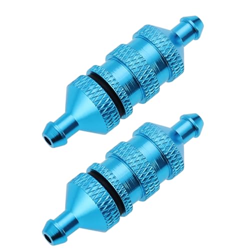 Be In Your Mind 2 Pezzi RC Filtro Olio Combustibile In Lega Di Alluminio Per 1/8 1/10 Scala RC Modello Di Auto Pezzi Di Ricambio Modello Di Auto Accessorio RC Motore Filtro Carburante