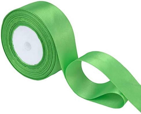 Trimming Shop Gold Ribbon Roll - 25mm x 25 Metres - Double Sided Satin Brightly Coloured - 100% Polyester - for Gift Wrapping, Decorating, Arts and Craft - Machine Washable