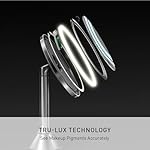 simplehuman Sensor Mirror, 5" Round Rechargeable Mini Travel Makeup Mirror, 10x Magnification, Brushed Stainless Steel - Image 3