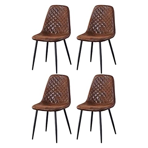 AINPECCA Set of 4 Suede Dining Chairs Cover