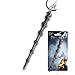Harry Potter Monogram Dumbledore's Wand Pewter Keychain, Gray