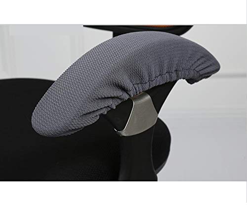 Image of Iseedy Removable Washable Office Chair Armrest Slipcovers Covers Pads (Gray)