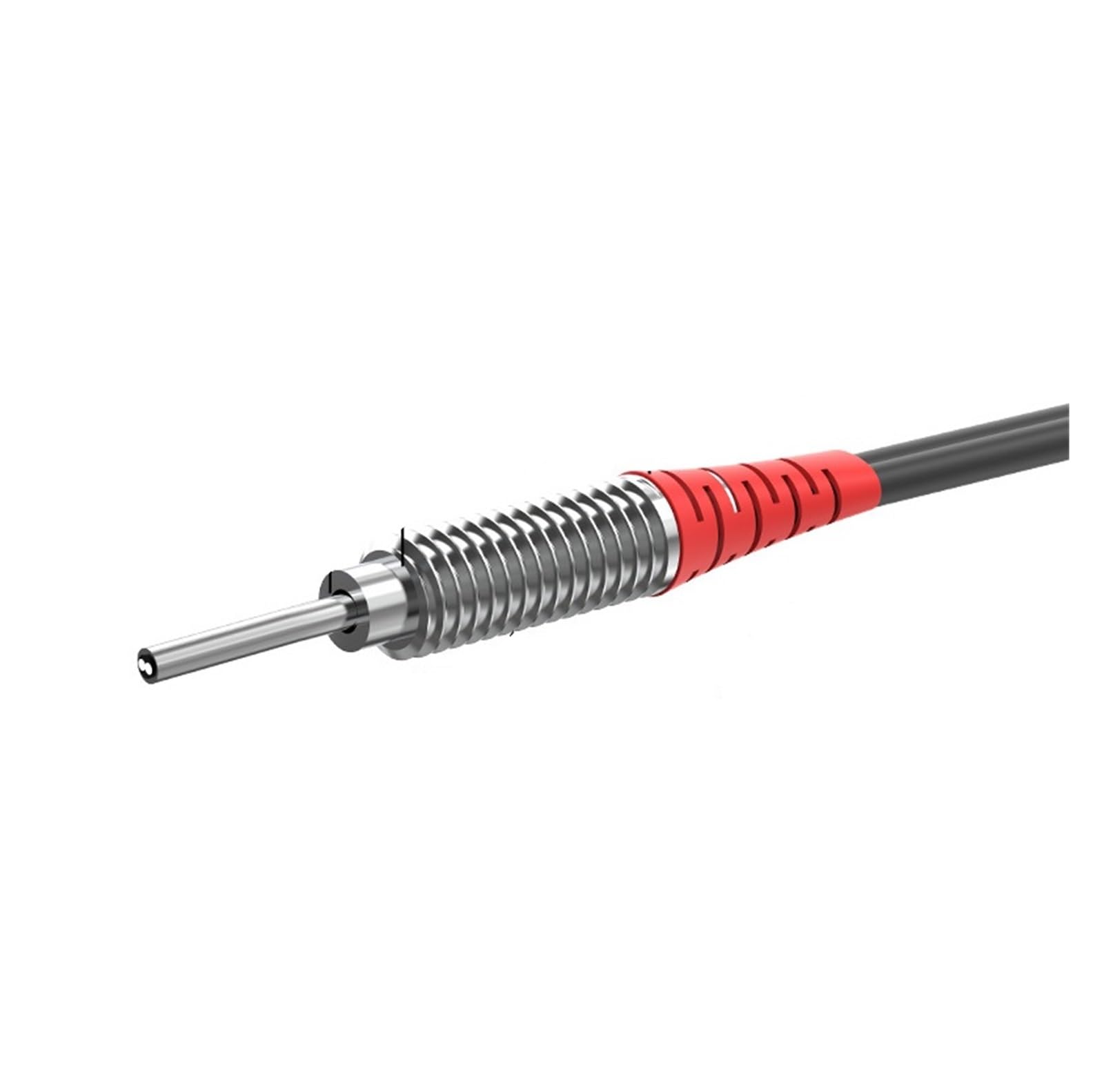 Capteur fibre optique M6 réflexion diffuse à détection stable sans coaxial