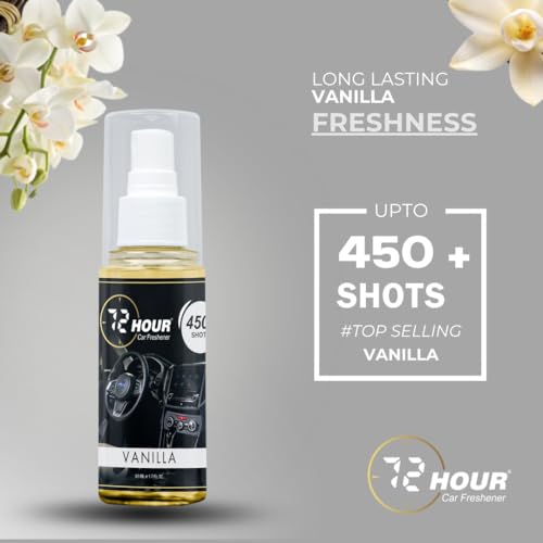 Image of 72hour Vanilla Car Perfume 50ml - Long Lasting Premium Fragrance - Multipurpose Air Freshener for Car, Home & Office - Miski Fragrance