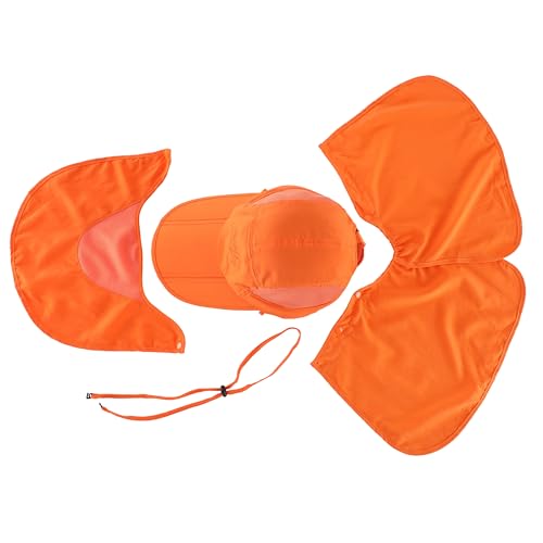 Image of Connectyle Men's Foldable Baseball Sun Cap with Removable Face Mask Neck Flap Cover UPF 50+ Sun Protection Fishing Hiking Hat