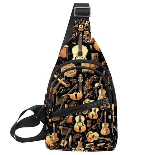 Mochila sling cruzada para correr y viajar con correa ajustable multicolor