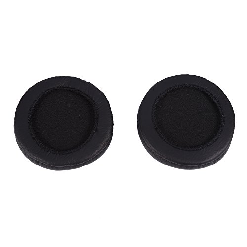 Aoaoy Almohadillas de repuesto de espuma suave de 75 mm de piel sintética para auriculares, diseño de rosquilla, compatible con SJ3, SJ33, SJ5, SJ55, ES7, ESW9, ESW10