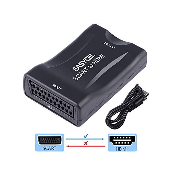 Scart auf HDMI Konverter, EASYCEL Scart zu HDMI Konverter, Scart to HDMI Adapter