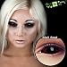 Designlenses, Dos Sclera lentillas de color ardiente negro para Halloween 22mm bestia...