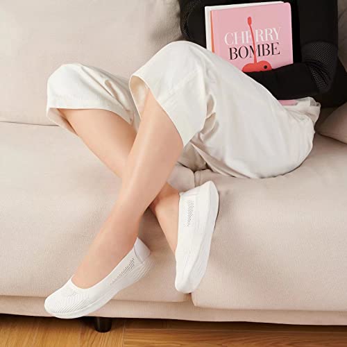 TIOSEBON Women's Comfortable Loafer Flat Foam Mesh Slip-On Walking Shoes4