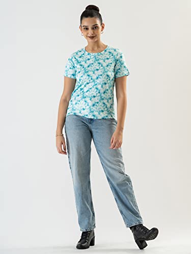 Image of PRETTIFY Women's Casual Regular Fit Half Sleeves Printed T-Shirt